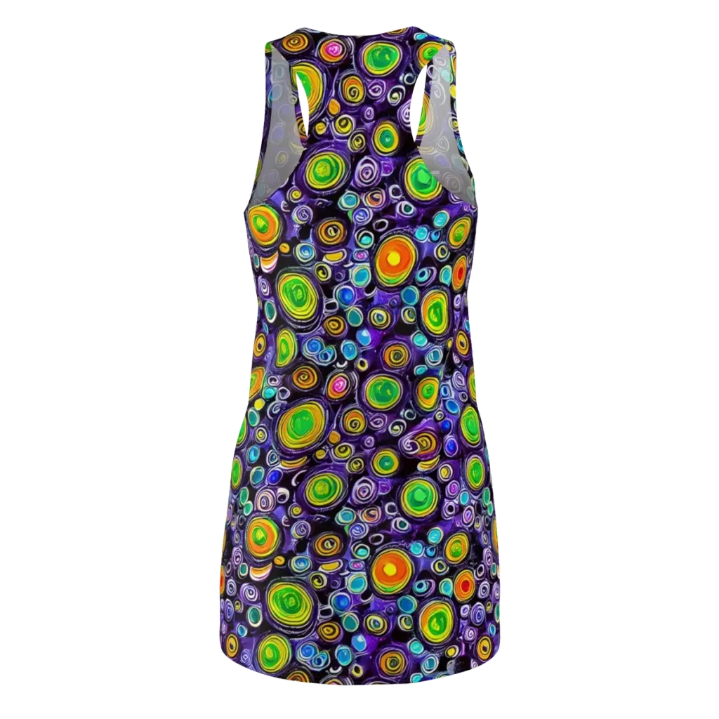 Galaxy Ripple on Racerback Dress — Back