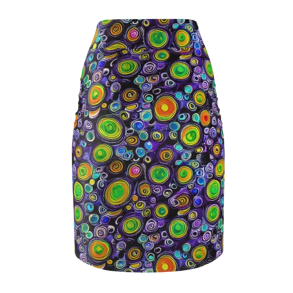 Galaxy Ripple on Pencil Skirt — Back