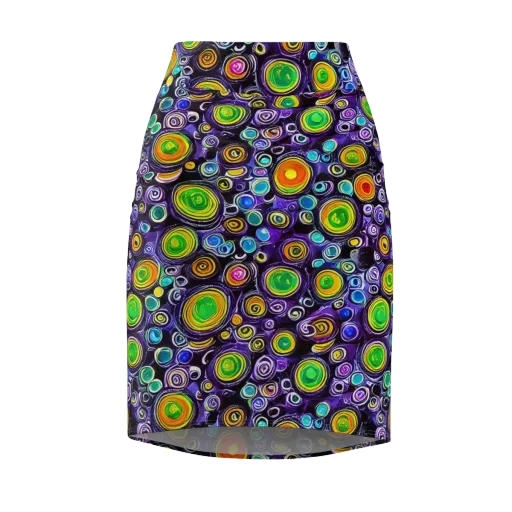 Galaxy Ripple on a Pencil Skirt