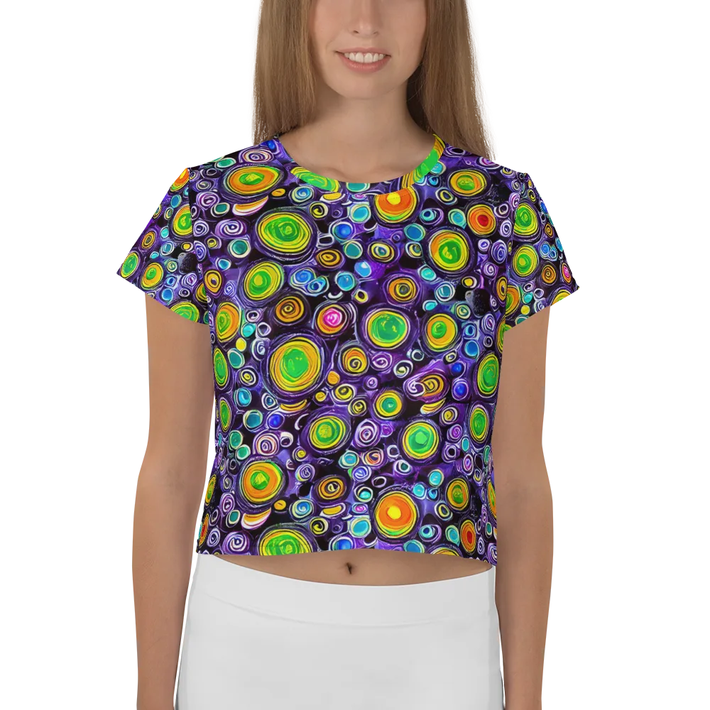 Galaxy Ripple on Crop Tee — Front