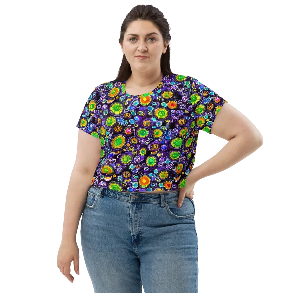 Galaxy Ripple on Crop Tee — Front
