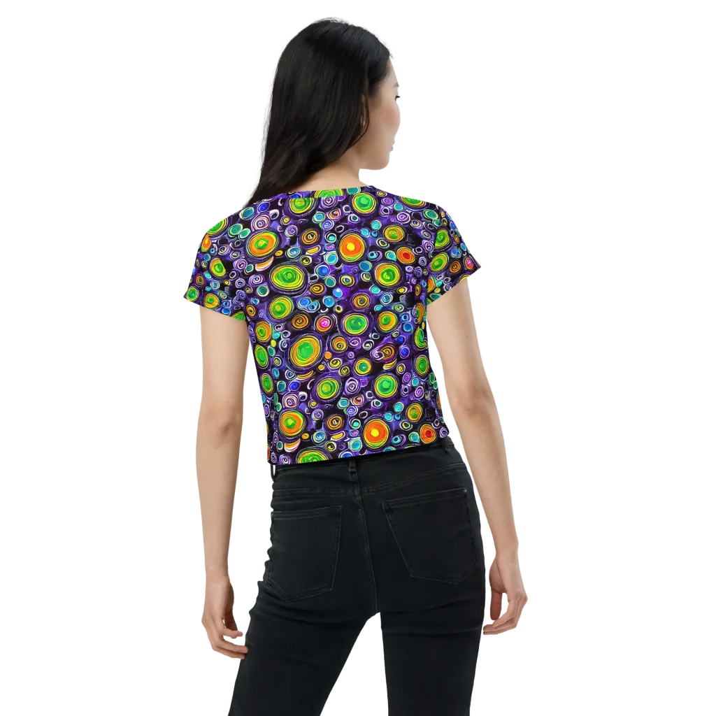 Galaxy Ripple on Crop Tee — Back