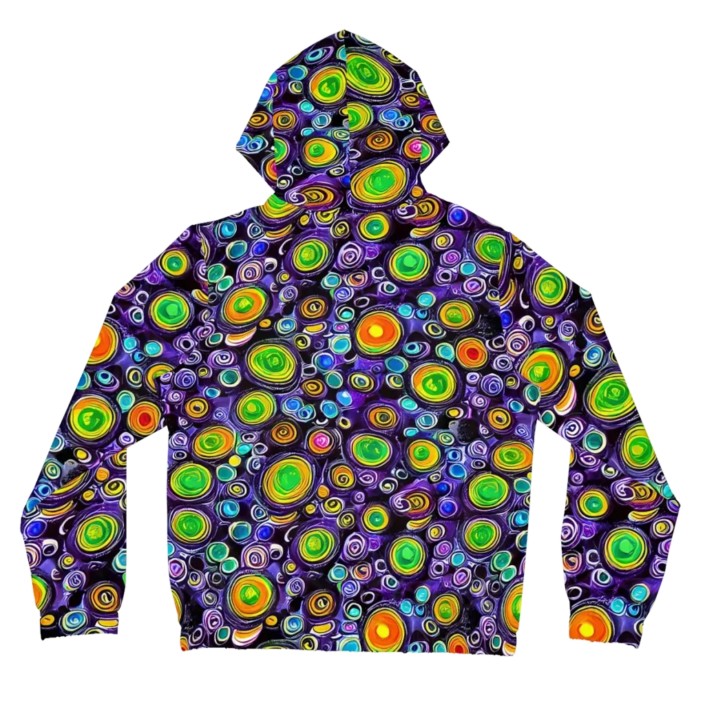 Galaxy Ripple on Women's Full-Zip Hoodie — Back