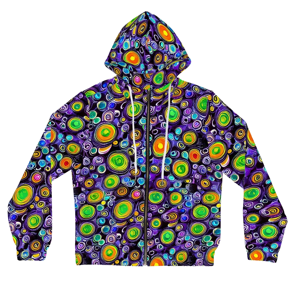 Galaxy Ripple on Women's Full-Zip Hoodie — Front