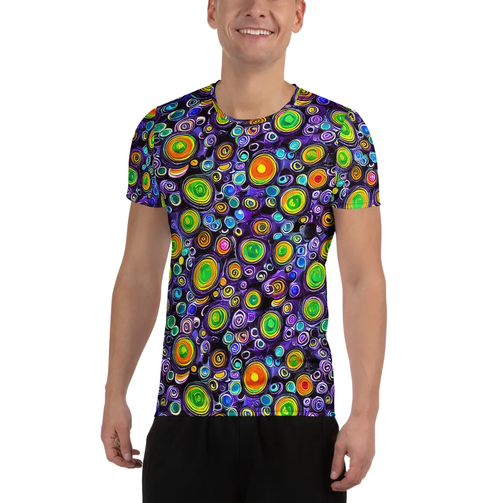 Galaxy Ripple on Men's Athletic T-Shirt — Front