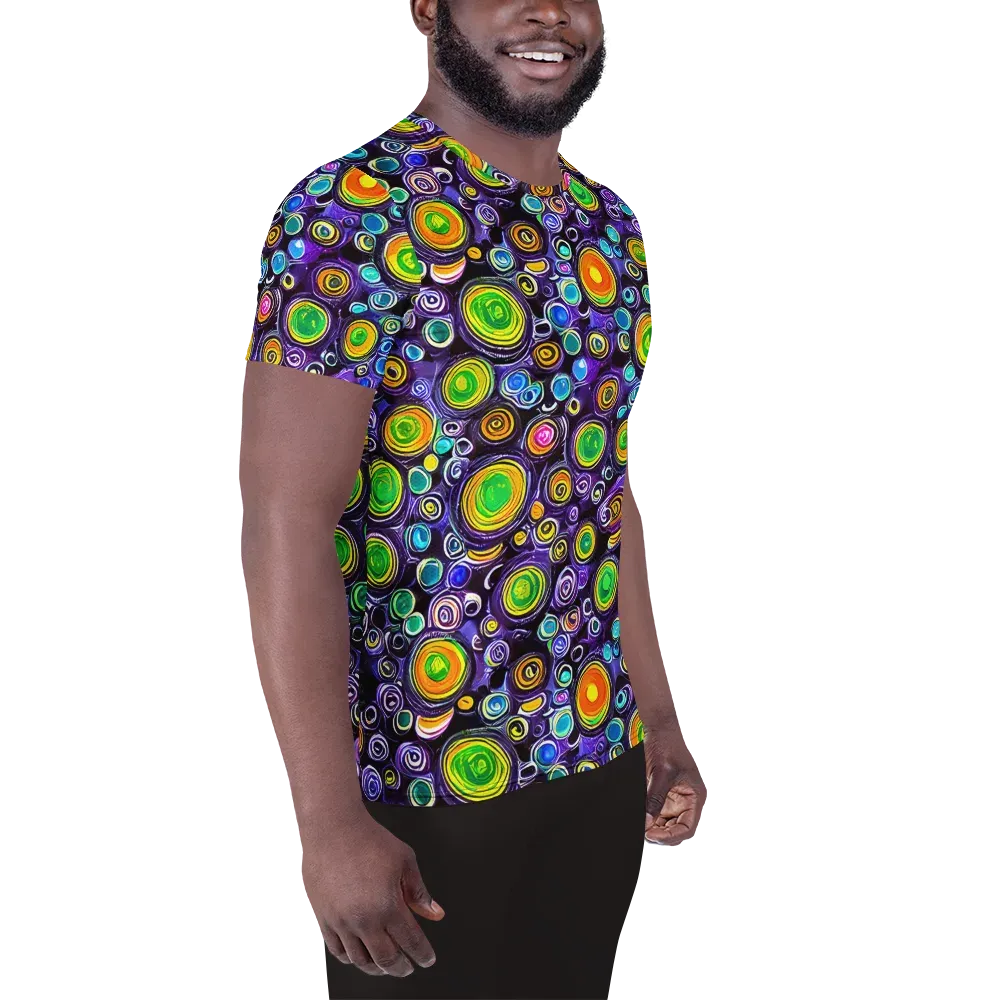 Galaxy Ripple on Men's Athletic T-Shirt — Right