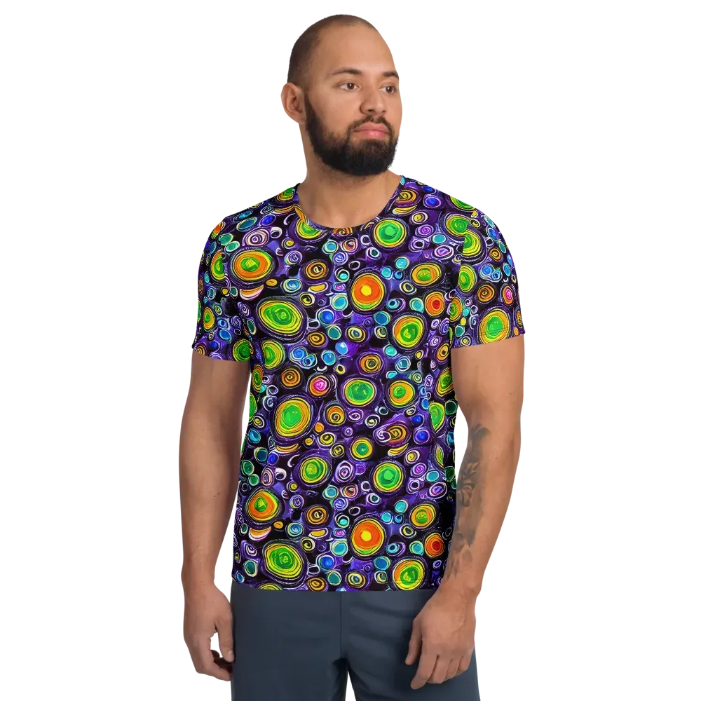 Galaxy Ripple on Men's Athletic T-Shirt — Front