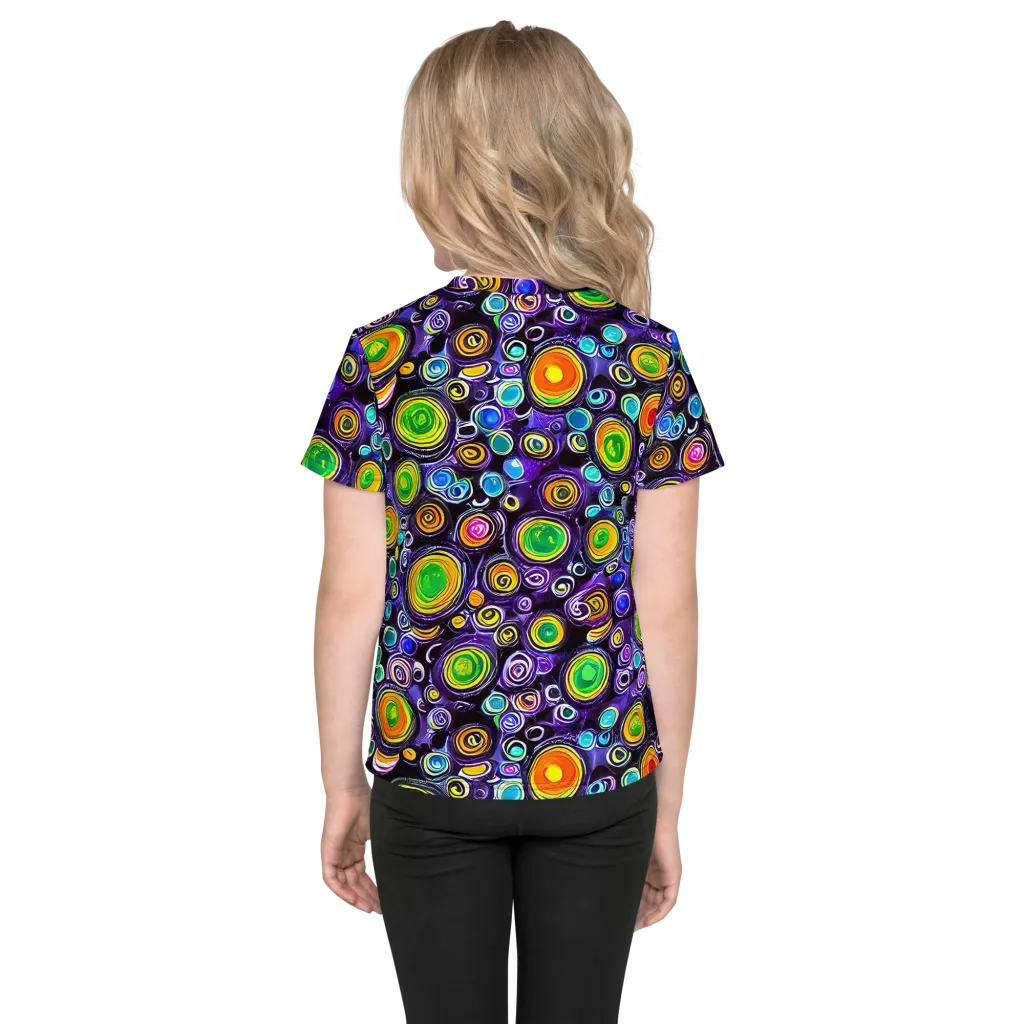 Galaxy Ripple on Kids Crew Neck T-Shirt — Back