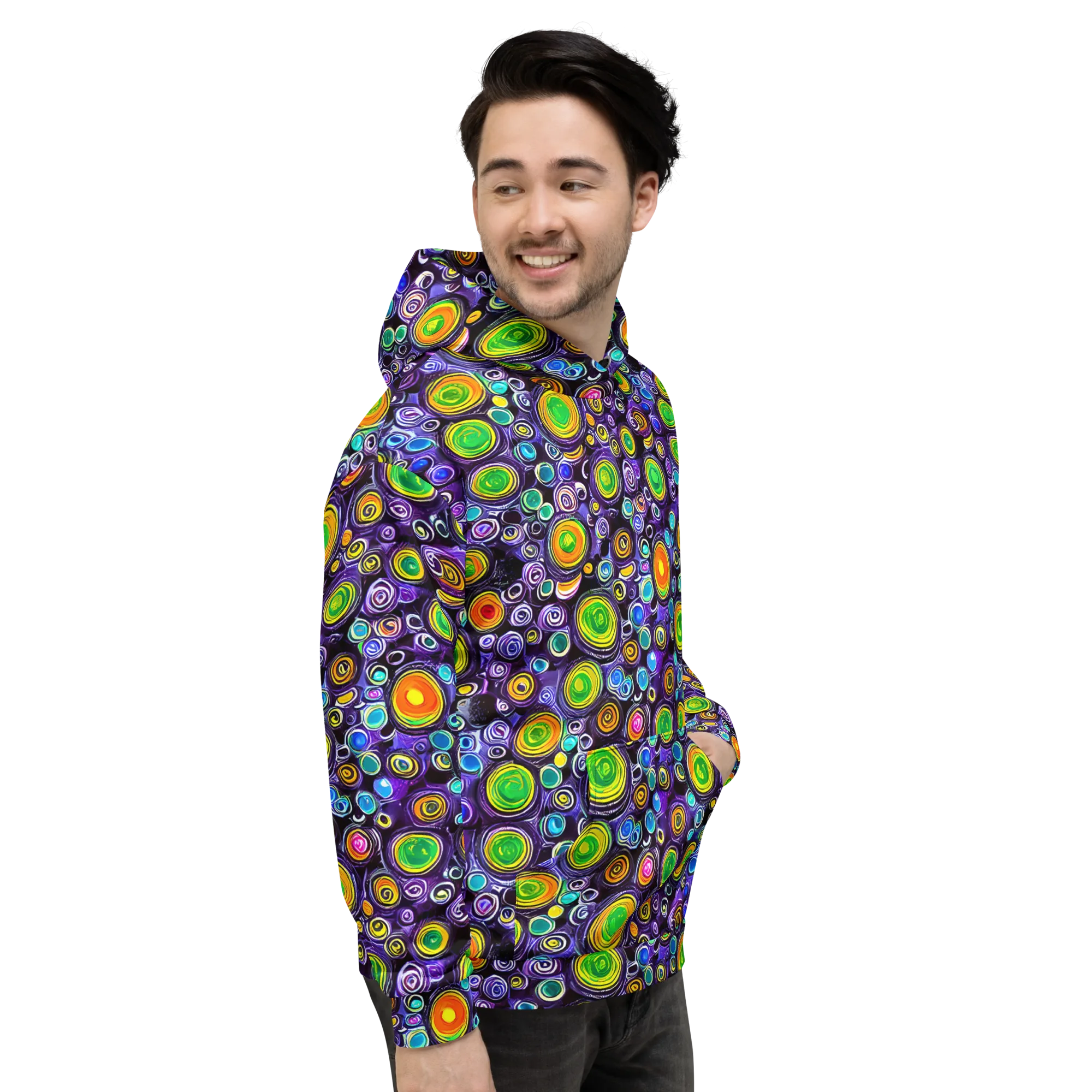 Galaxy Ripple on Hoodie — Right