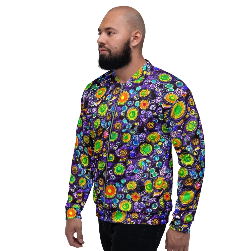 Galaxy Ripple on Bomber Jacket — Left
