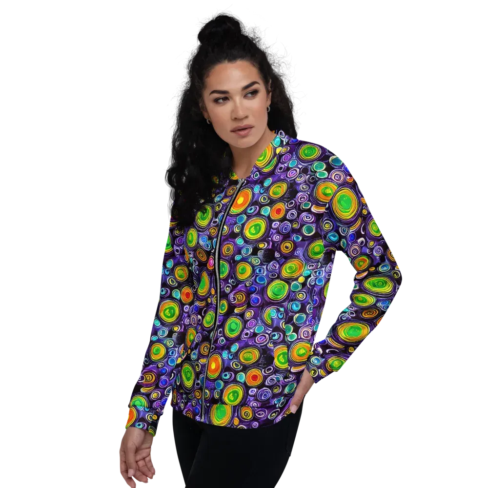 Galaxy Ripple on Bomber Jacket — Left