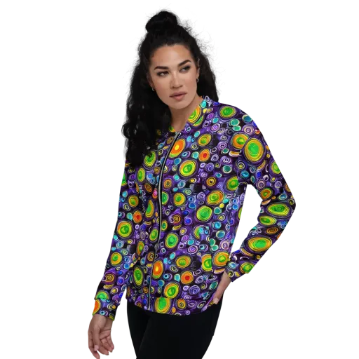 Galaxy Ripple on a Bomber Jacket