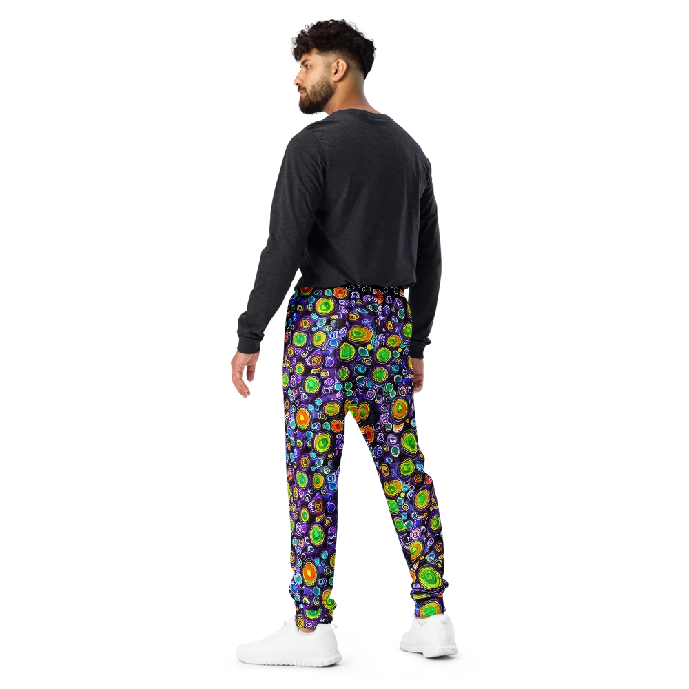 Galaxy Ripple on Men's Joggers — Back
