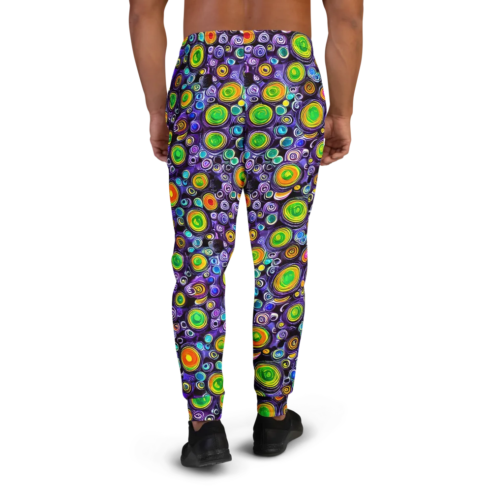 Galaxy Ripple on Men's Joggers — Back