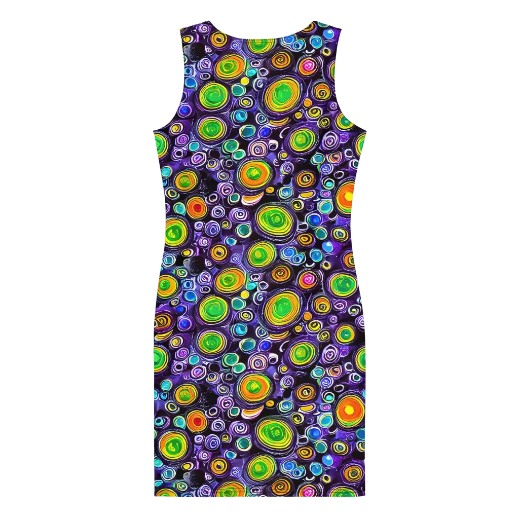 Galaxy Ripple on Bodycon Dress — Back