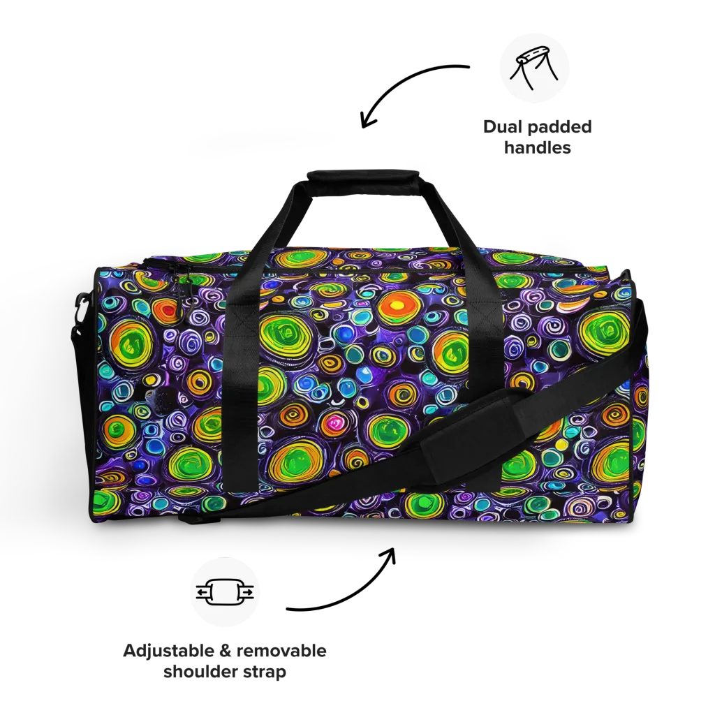 Galaxy Ripple on Duffle Bag — Front