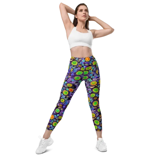 Galaxy Ripple on a Leggings with Pockets
