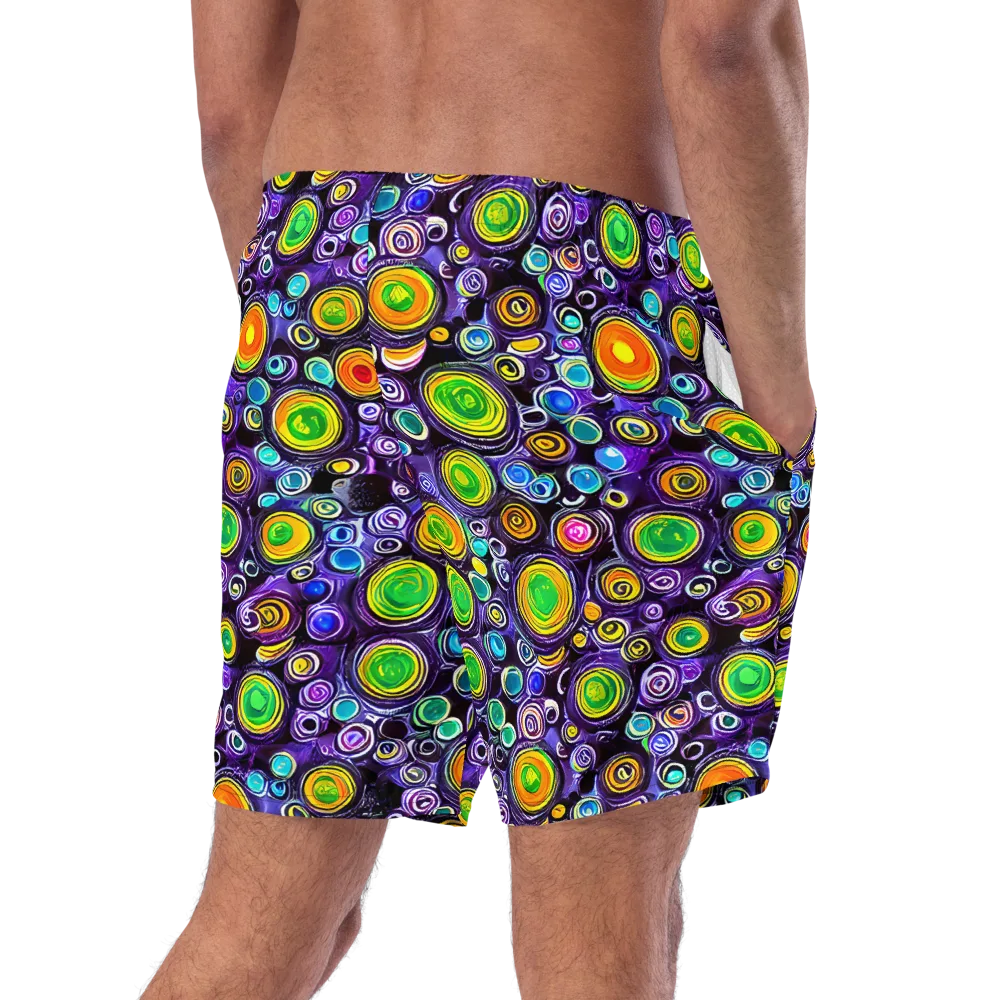 Galaxy Ripple on Swim Trunks — Right Back