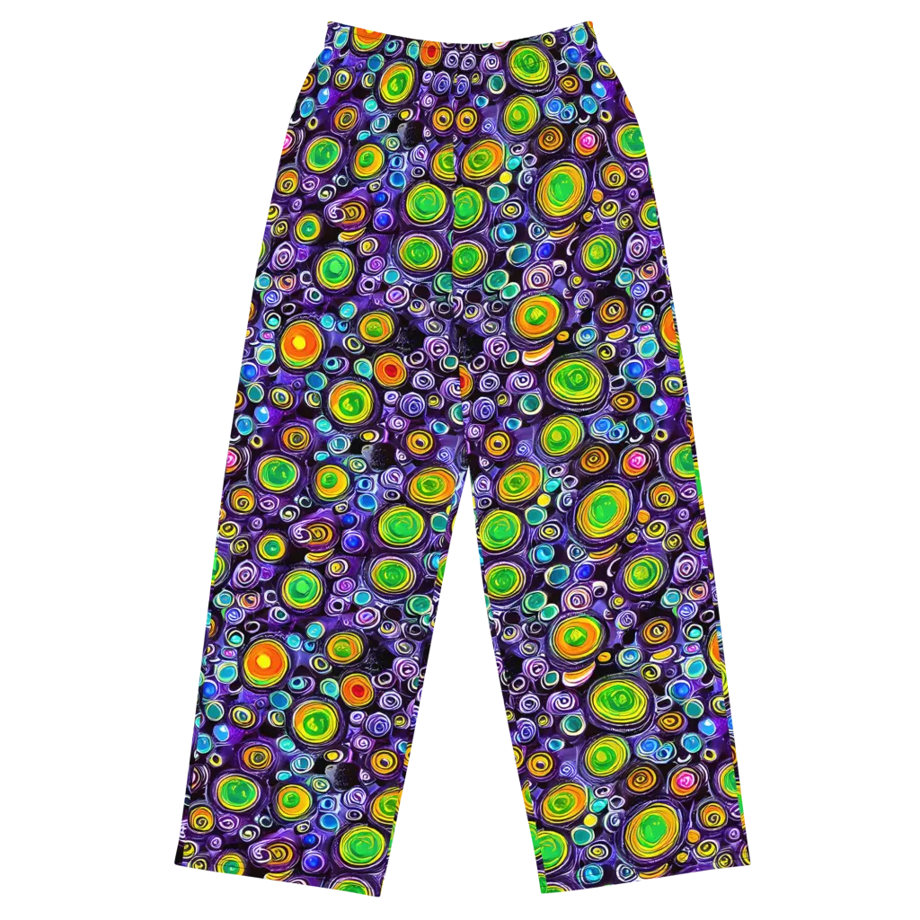 Galaxy Ripple on Wide-Leg Pants — Front