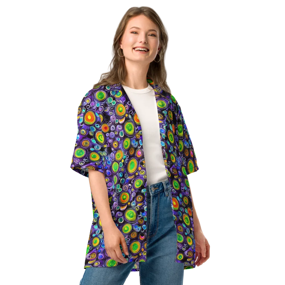 Galaxy Ripple on Button Shirt — Front
