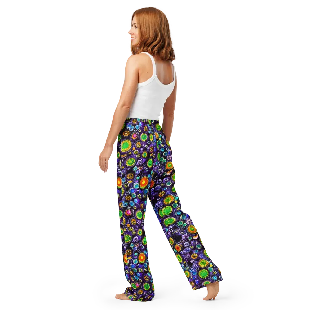 Galaxy Ripple on Women's Pajama Pants — Back