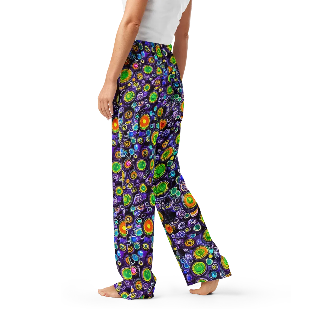 Galaxy Ripple on Women's Pajama Pants — Left