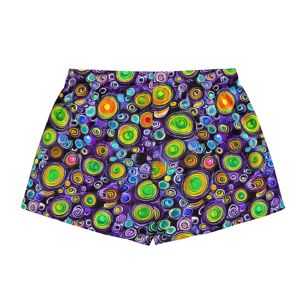 Galaxy Ripple on Women's Pajama Shorts — Back