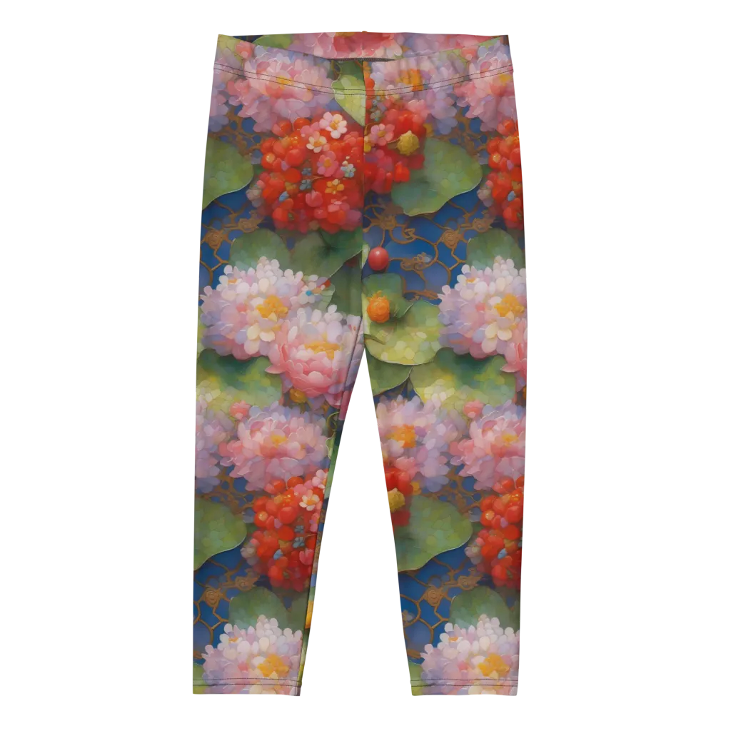 Lotus Royale on Capri Leggings — Front