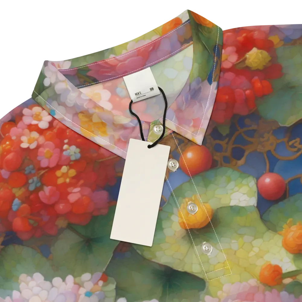 Lotus Royale on Men's Slim Fit Polo Shirt — Product details
