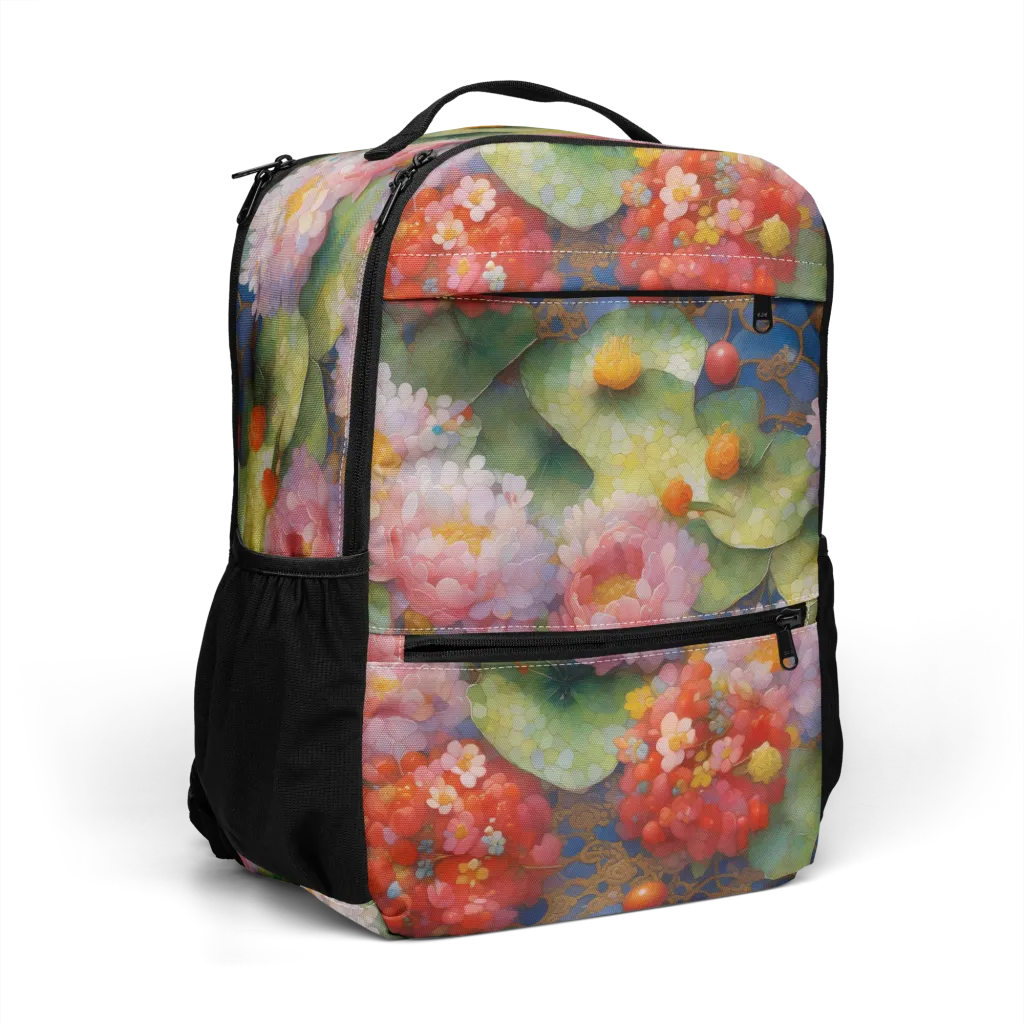 Lotus Royale on Utility Backpack — Right Front