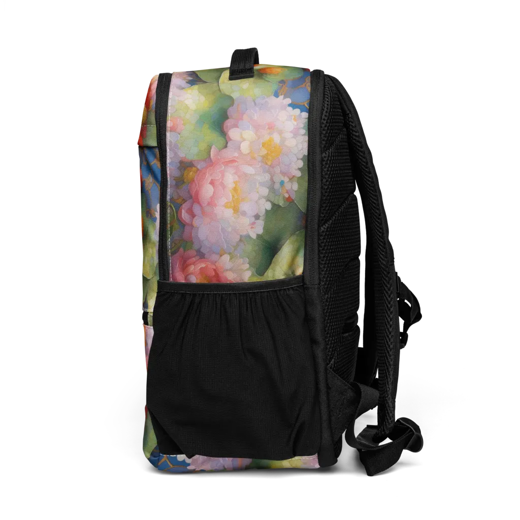 Lotus Royale on Utility Backpack — Left