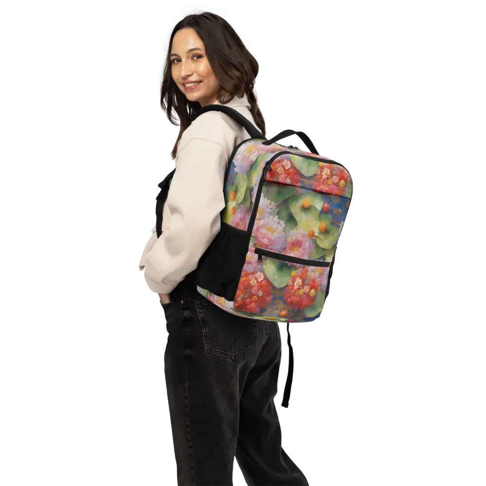Lotus Royale on Utility Backpack — Back
