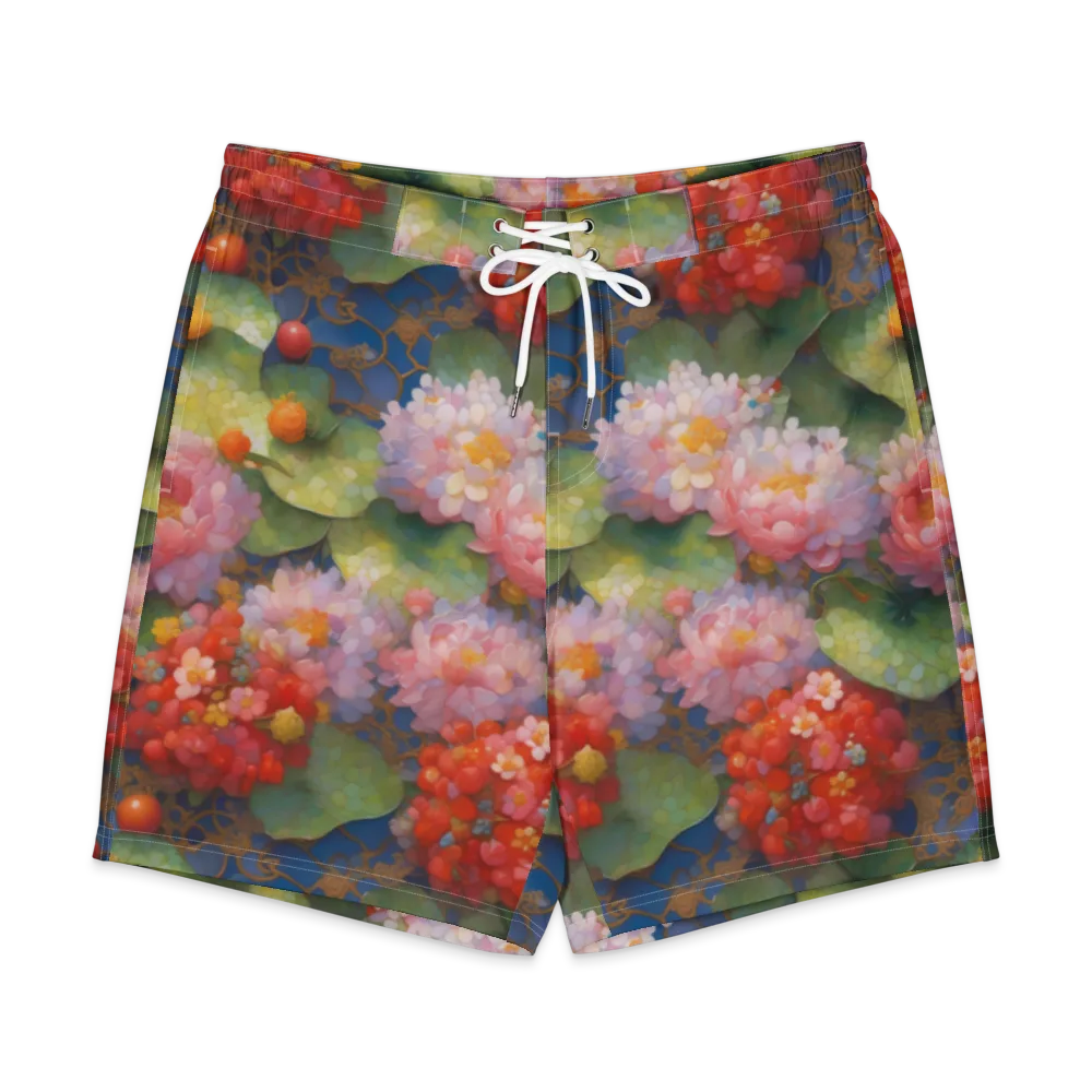Lotus Royale on Men's Board Shorts — Front