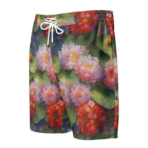 Lotus Royale on a Men's Board Shorts