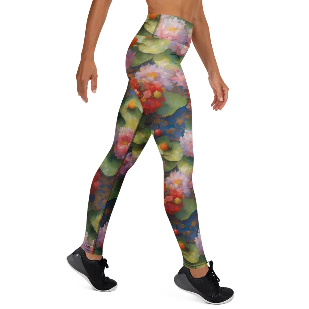 Lotus Royale on Yoga Leggings — Right