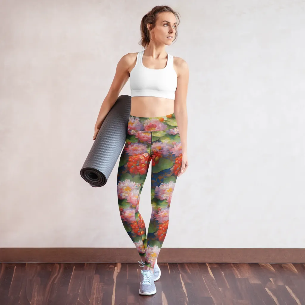 Lotus Royale on Yoga Leggings — Front
