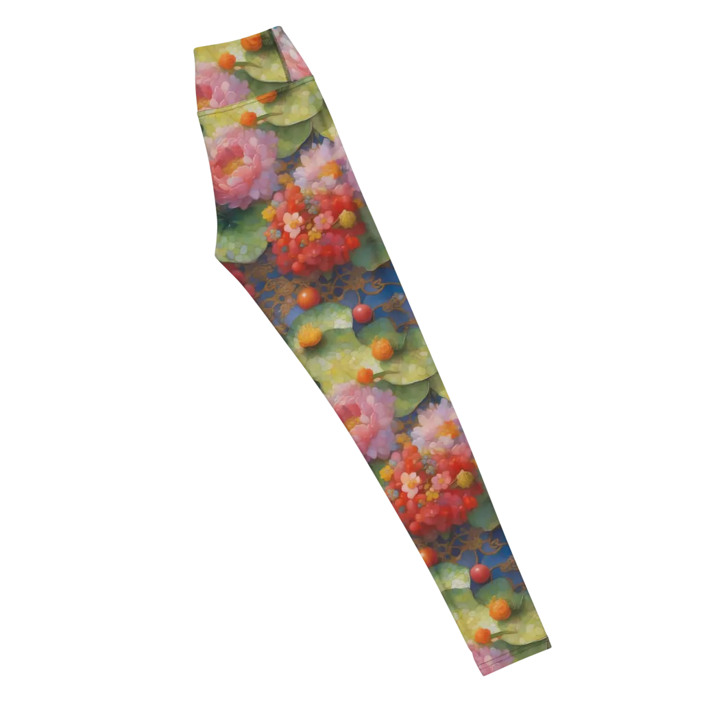 Lotus Royale on Yoga Leggings — Right