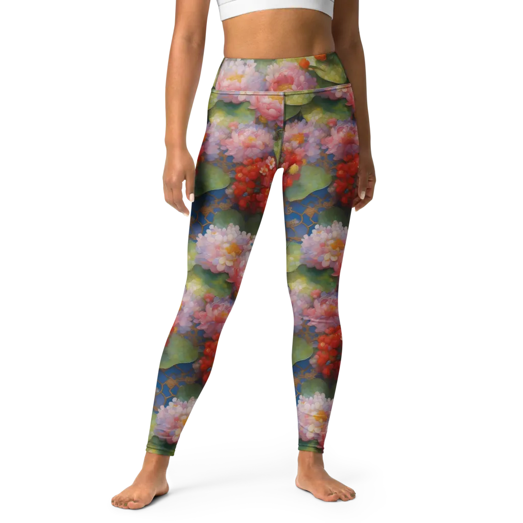 Lotus Royale on Yoga Leggings — Front