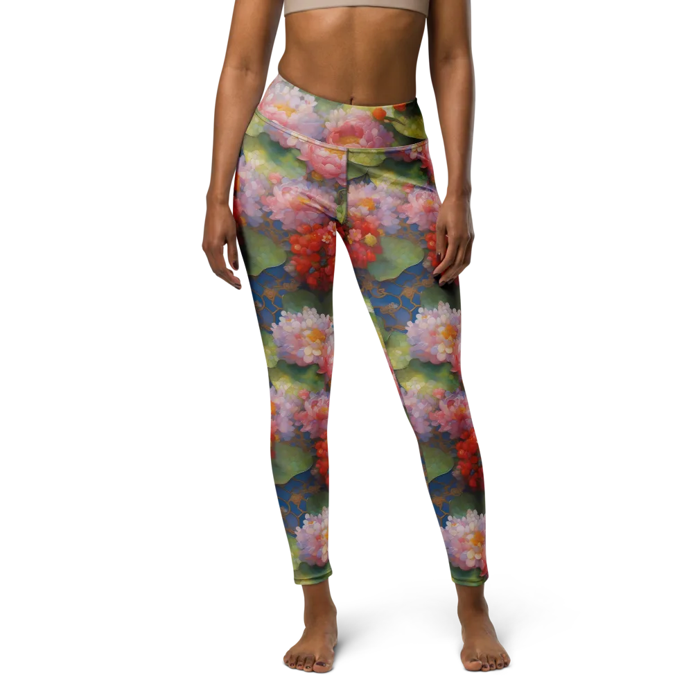 Lotus Royale on Yoga Leggings — Front