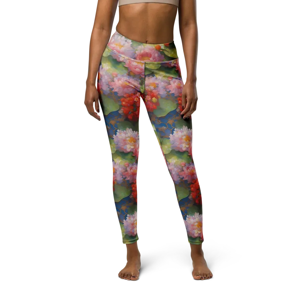 Lotus Royale on Yoga Leggings — Front