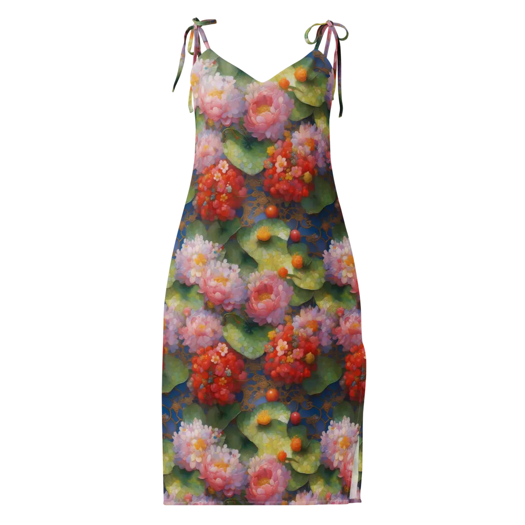 Lotus Royale on Slip Dress — Front