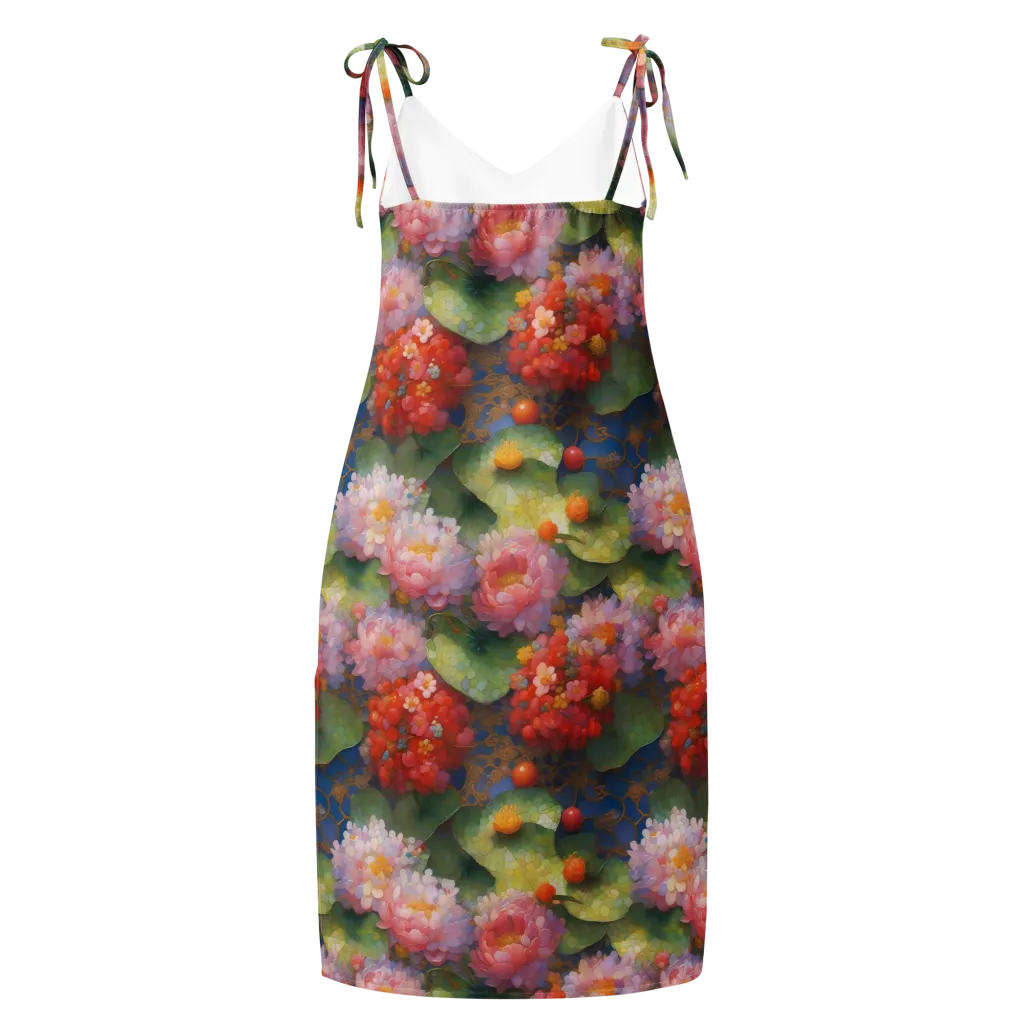 Lotus Royale on Slip Dress — Back