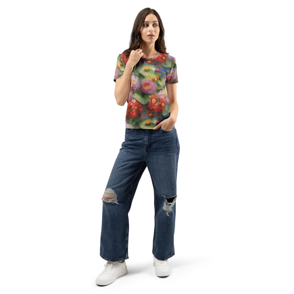 Lotus Royale on Women's Crew Neck T-Shirt — Front