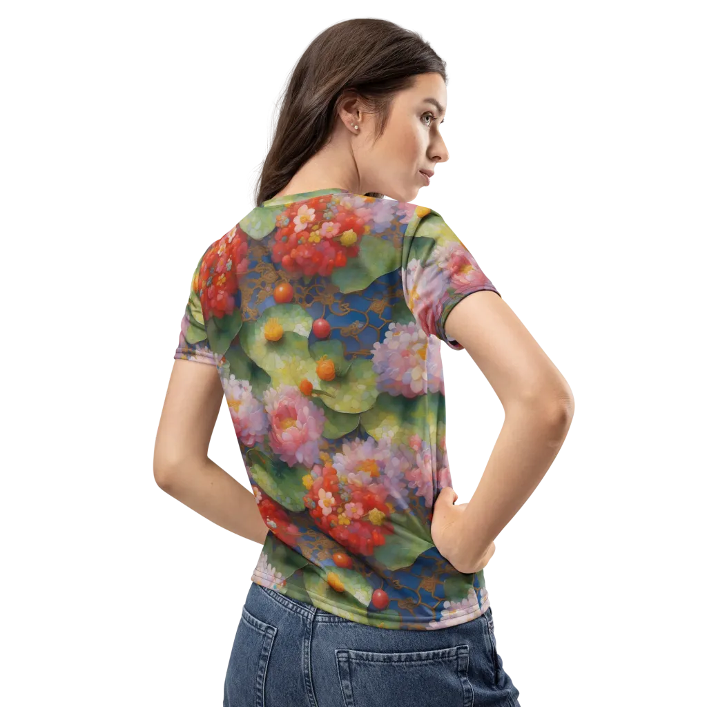 Lotus Royale on Women's Crew Neck T-Shirt — Back