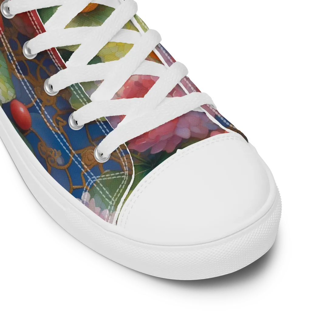 Lotus Royale on Women's High Top Canvas Shoes — Product details