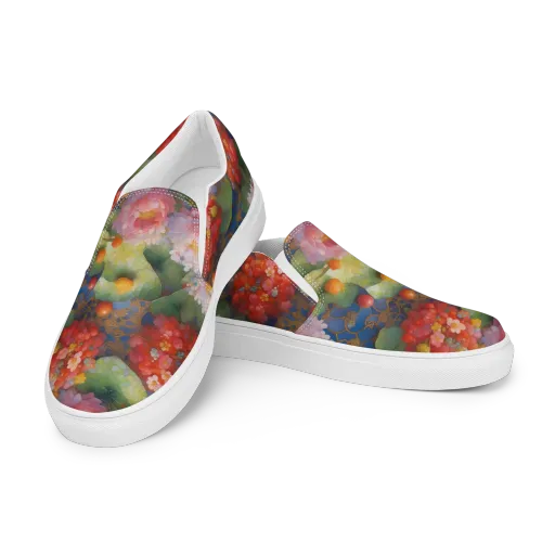 Lotus Royale on a Men's Slip-On Canvas Shoes