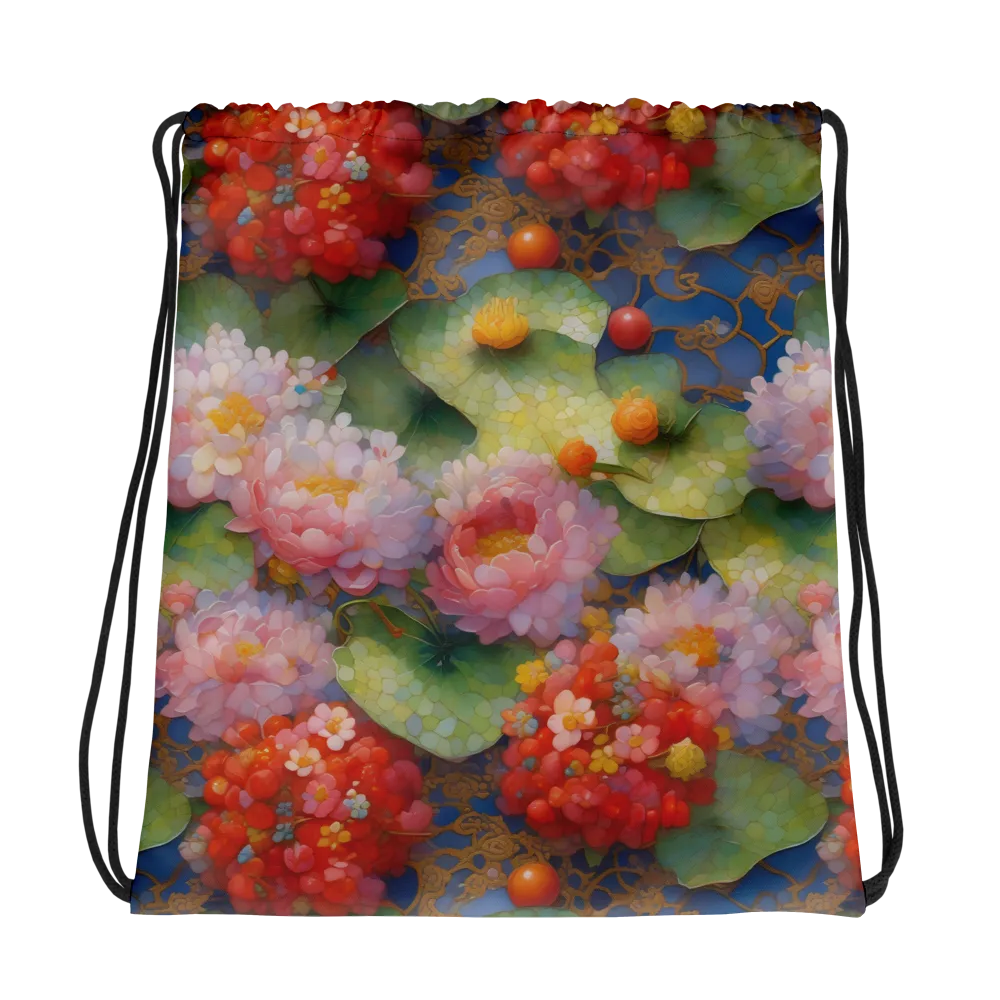 Lotus Royale on Drawstring Bag — Photo
