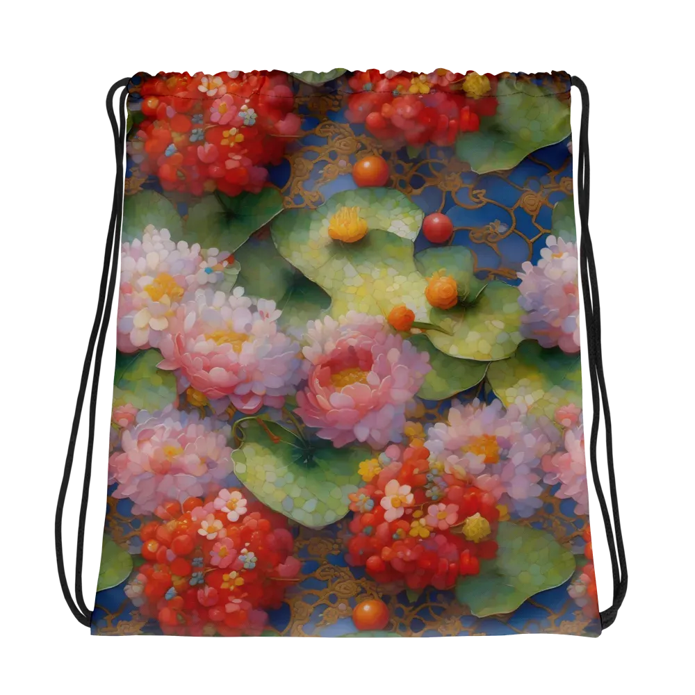 Lotus Royale on Drawstring Bag — Photo