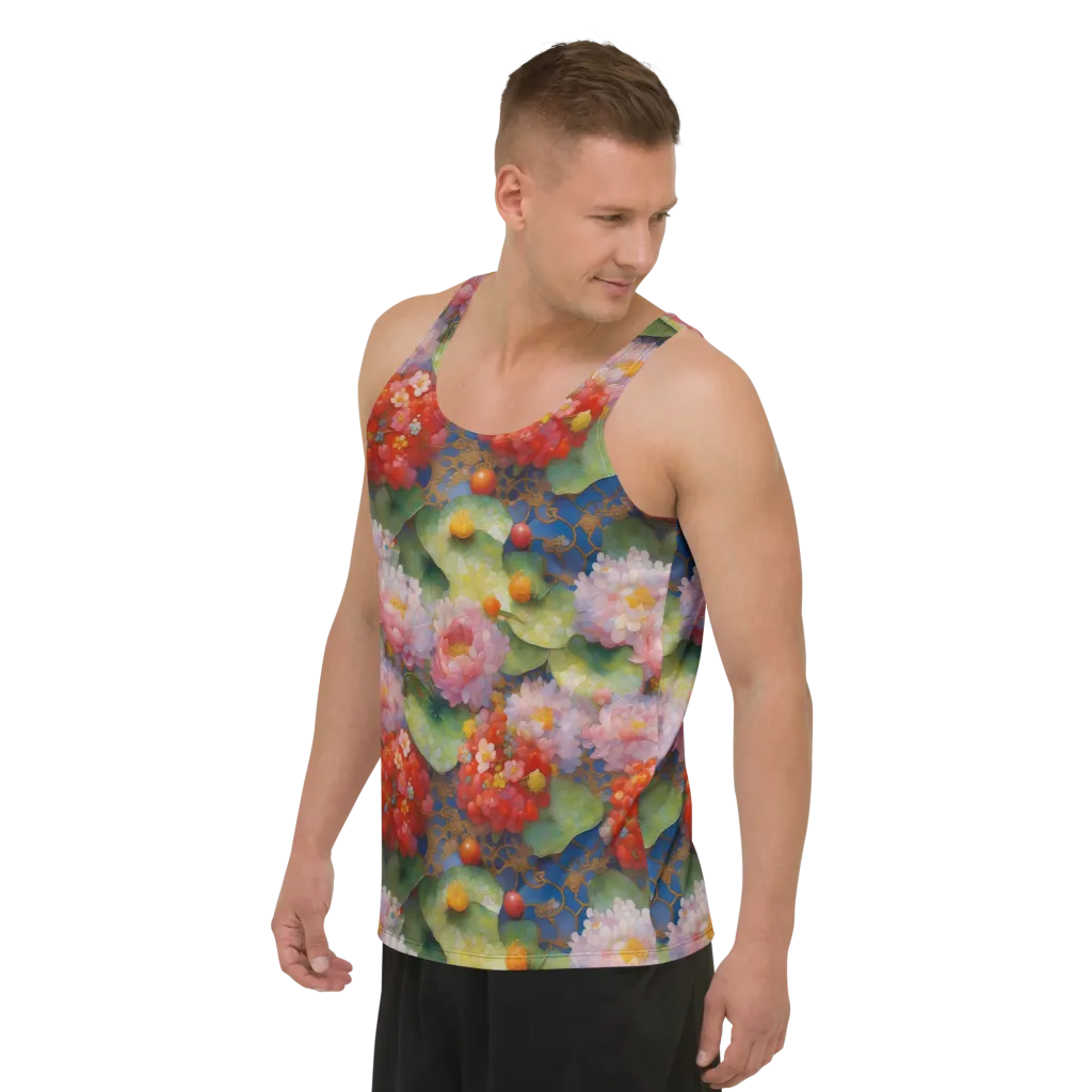 Lotus Royale on Men's Tank Top — Left Front