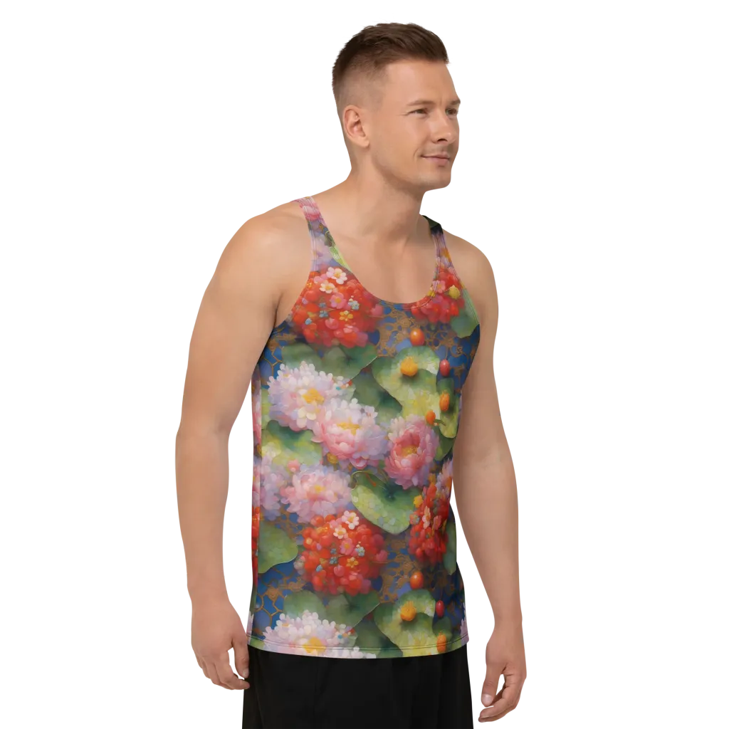 Lotus Royale on Men's Tank Top — Right Front